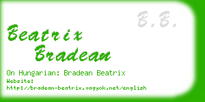 beatrix bradean business card